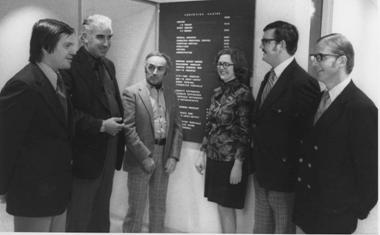 Left to Right: Paul Dirksen, Wes Graham, George Hill, Sandra Bruce, Jim Dodd, and Peter Sprung