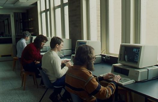 UW students using IBM PC’s in the early 1980s.