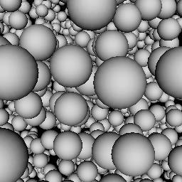 Falling spheres (frame 0)